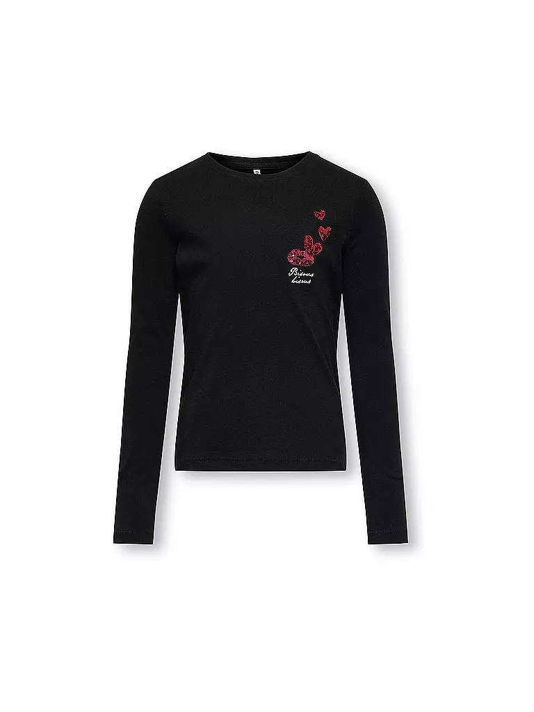 ONLY Mädchen Langarmshirt KOGKITA  schwarz