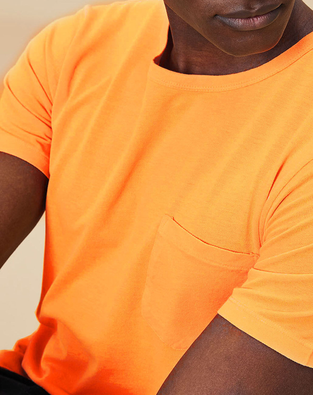Hartford T-Shirt Piqué Tee orange