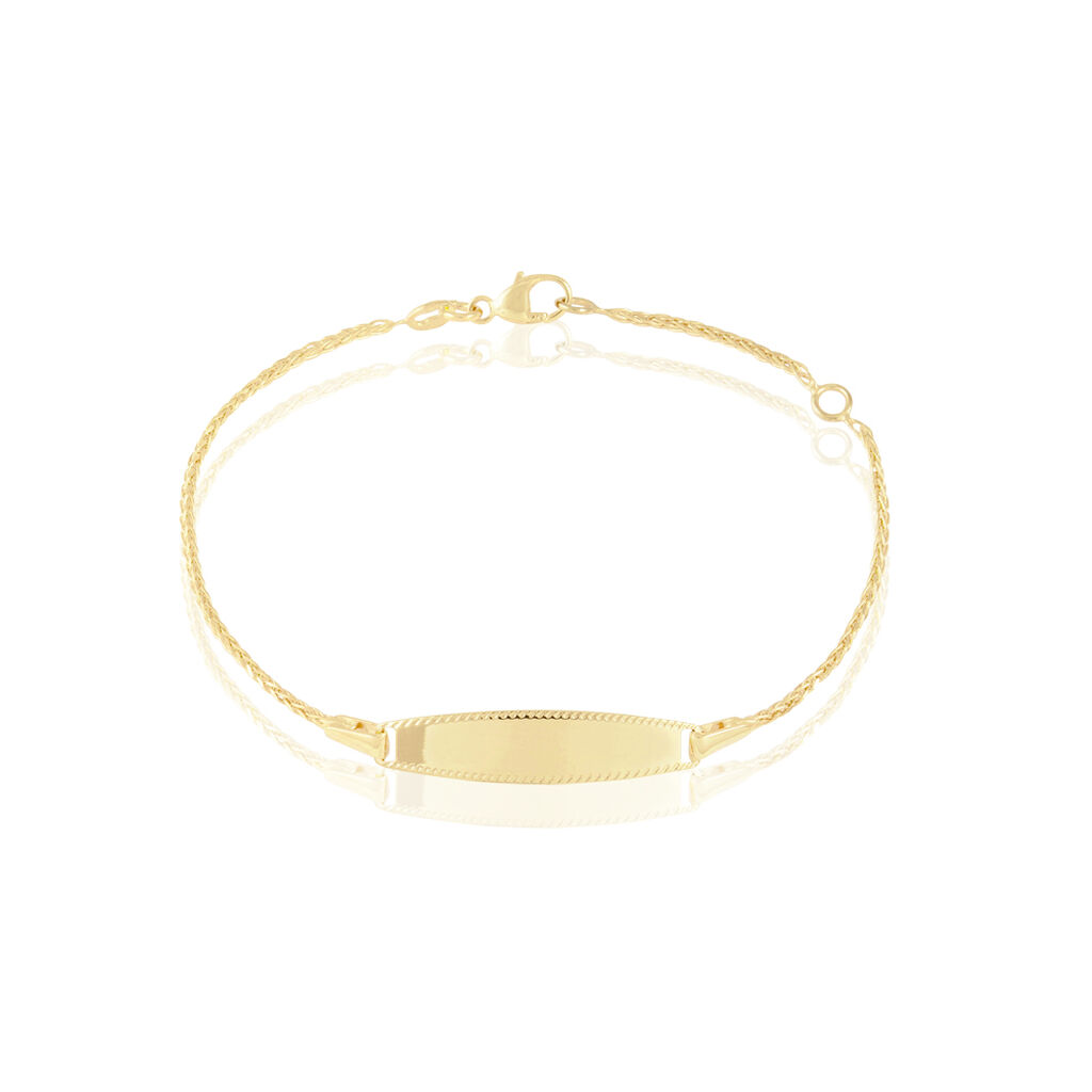 Bracelet Identité Euriel Maille Palmier Or Jaune