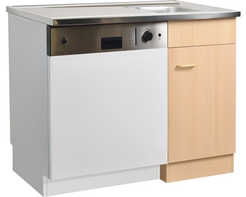 Held Furniture Spoelbakkast incl. spoelbak (geen spoelbak inbegrepen) BxDxH 100x60x85 cm beuken mat gedemonteerd