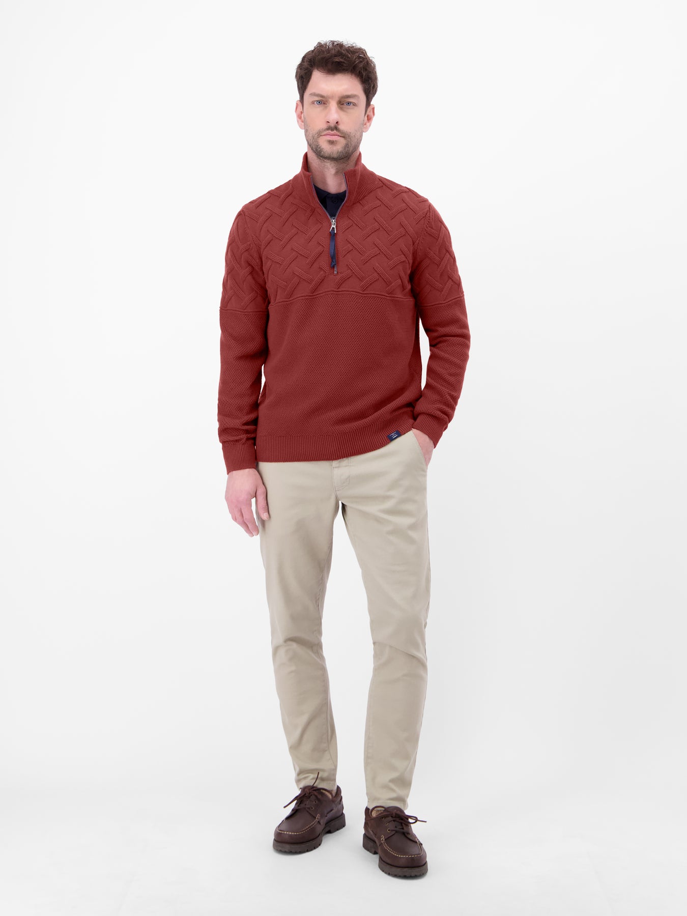 Herren-Troyer mit Jacquardmuster
