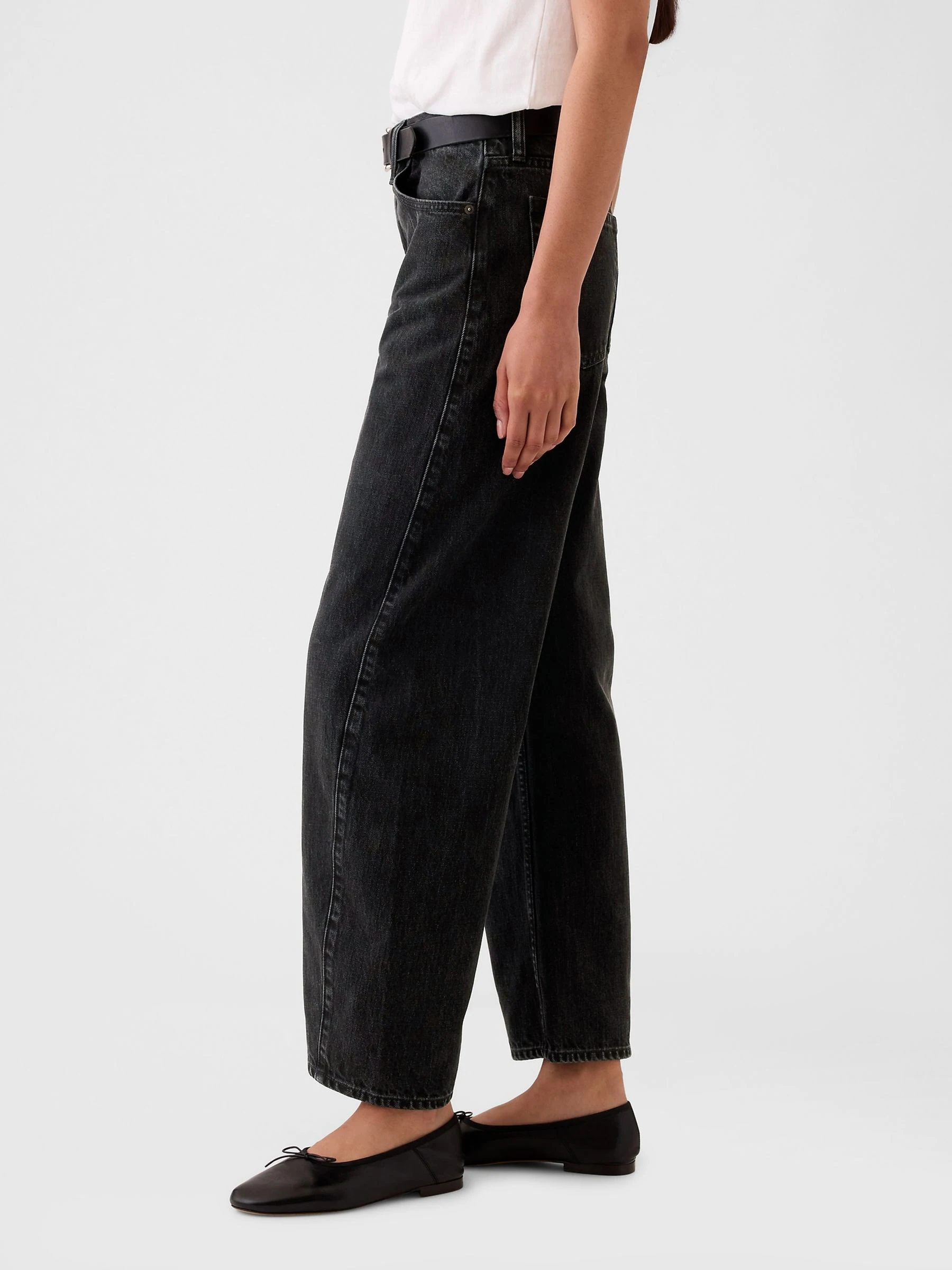 Gap jeans met hoge taille en toelopende pijpen