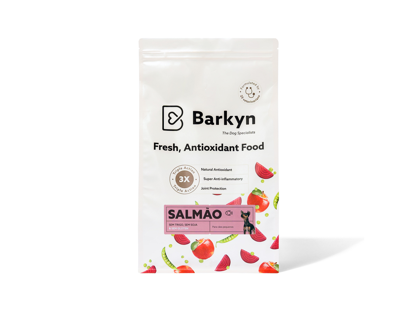 RAÇÃO PARA CÃO NATURAL BARKYN LOW GRAIN MINI SALMÃO 3KG