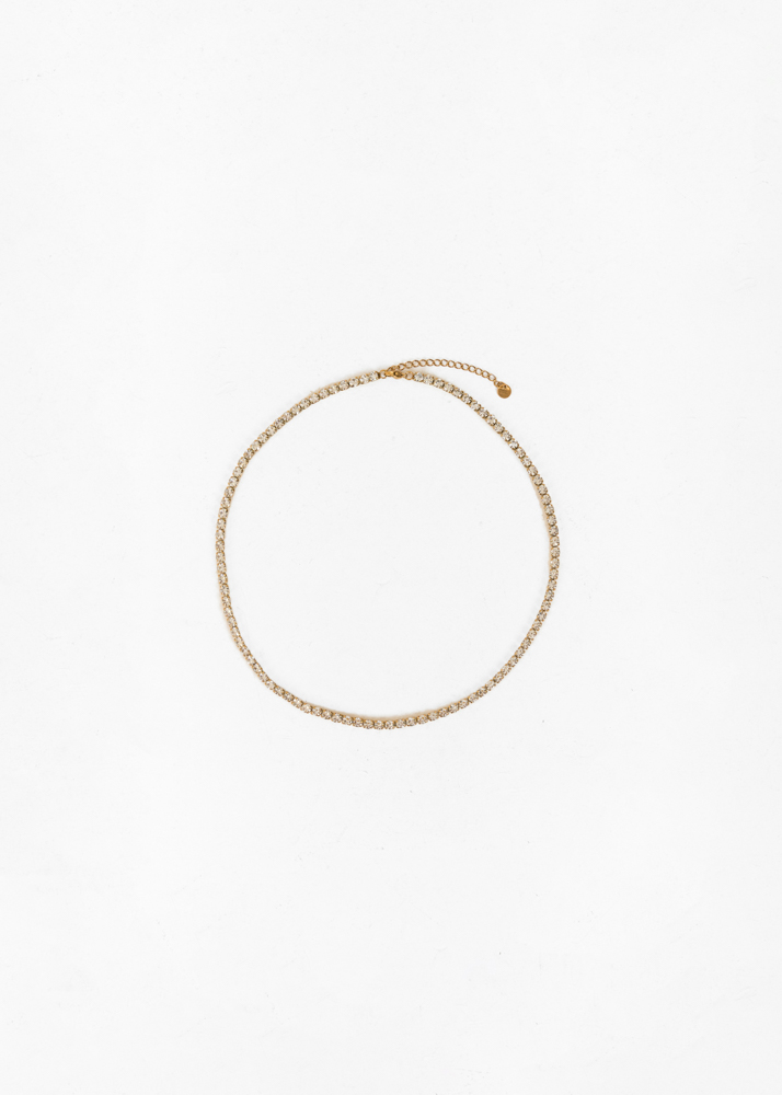 Tyla tennis ketting goud