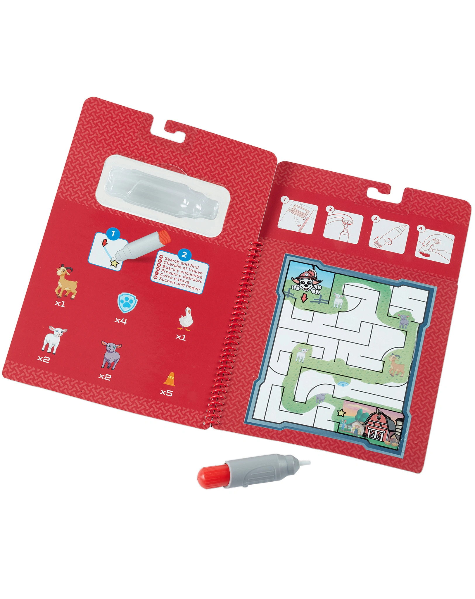 Malblock PAW PATROL - MARSHALL mit Stift