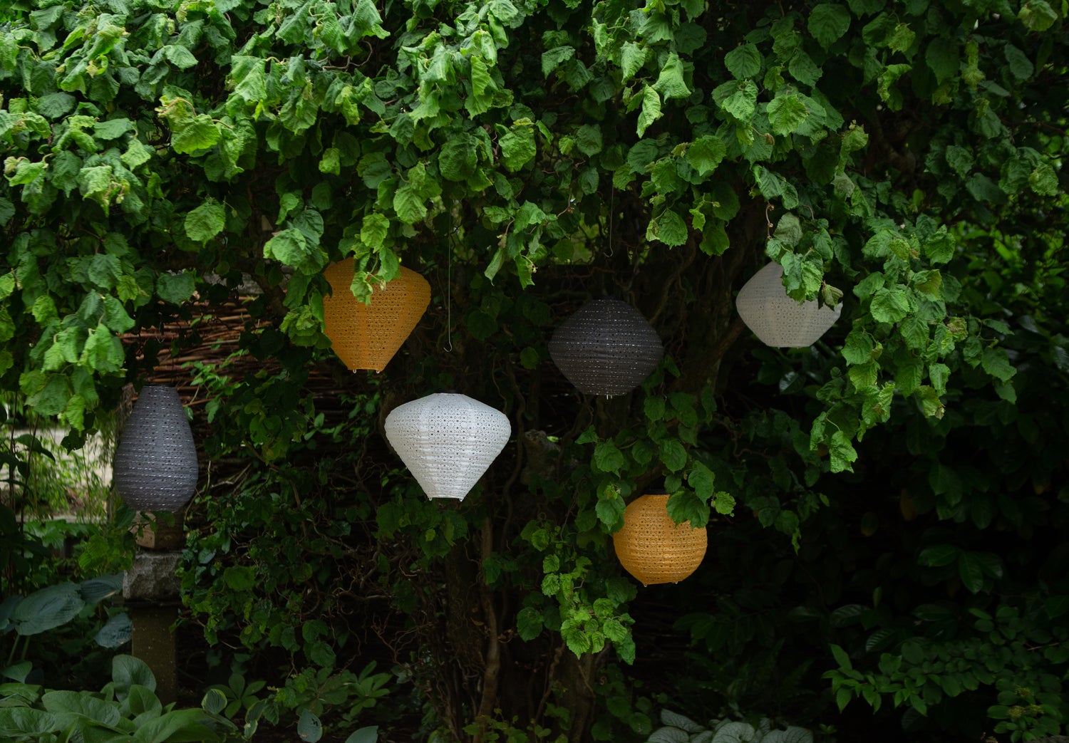 Solar lampion Marrakesh grijs D 20 H 29 cm
