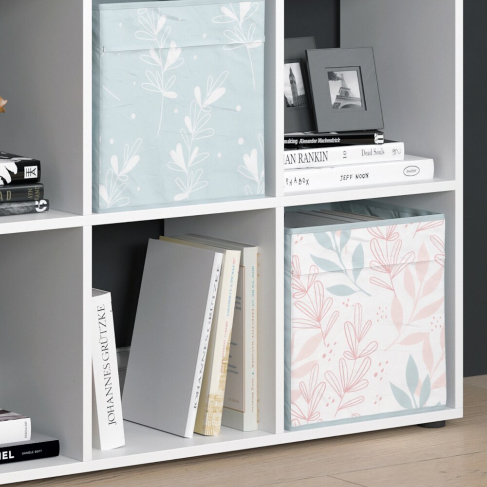 Vicco Raumteiler Würfelregal Standregal Nove Weiß Faltbox Wohnzimmer Regal 104x108 cm modern Ablage 9 Fächer Dekoregal Ordnerregal Aufbewahrung