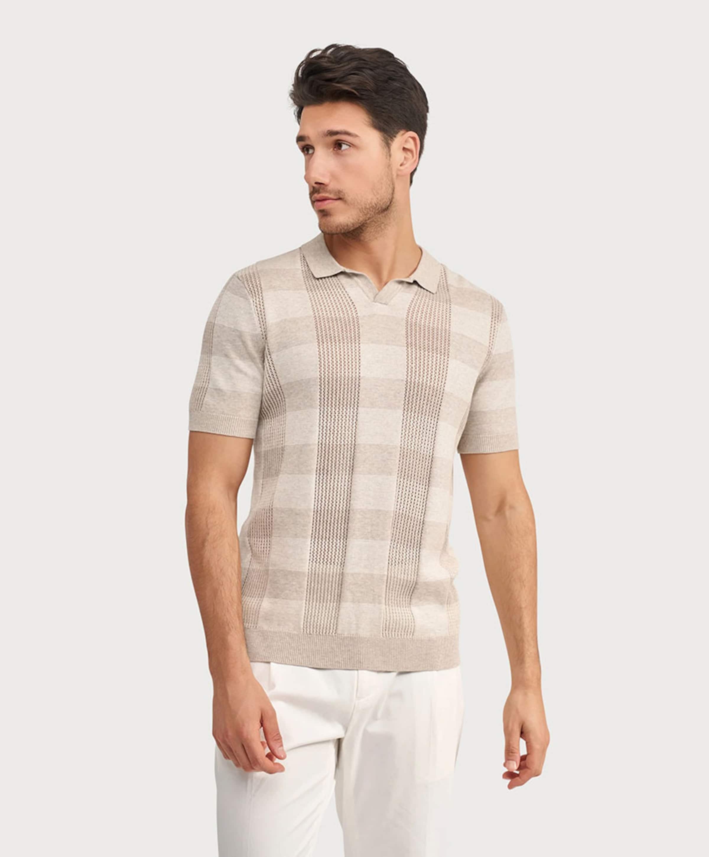 Blue industry Heren polo beige