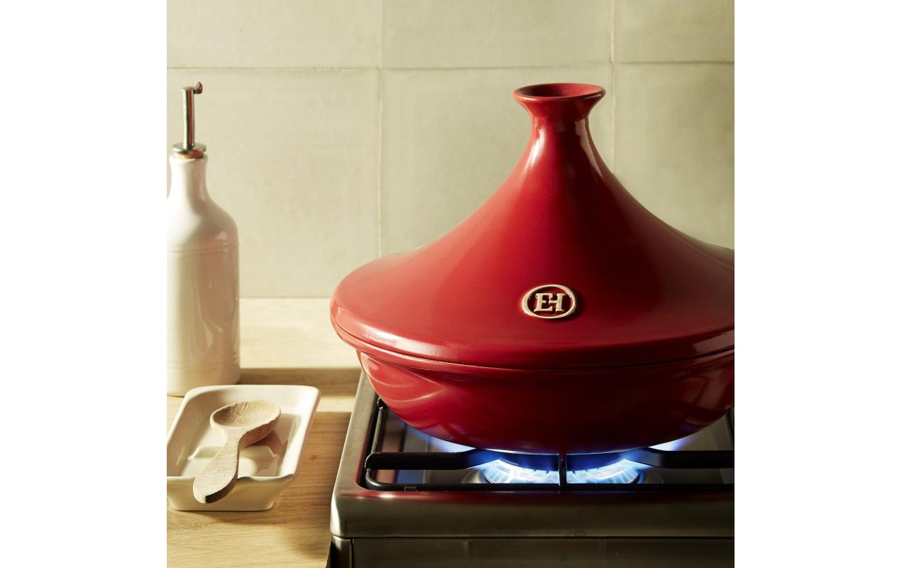 Tajinetopf Grand Cru 32 cm, Rot<br>Marokkanischer Schmortopf