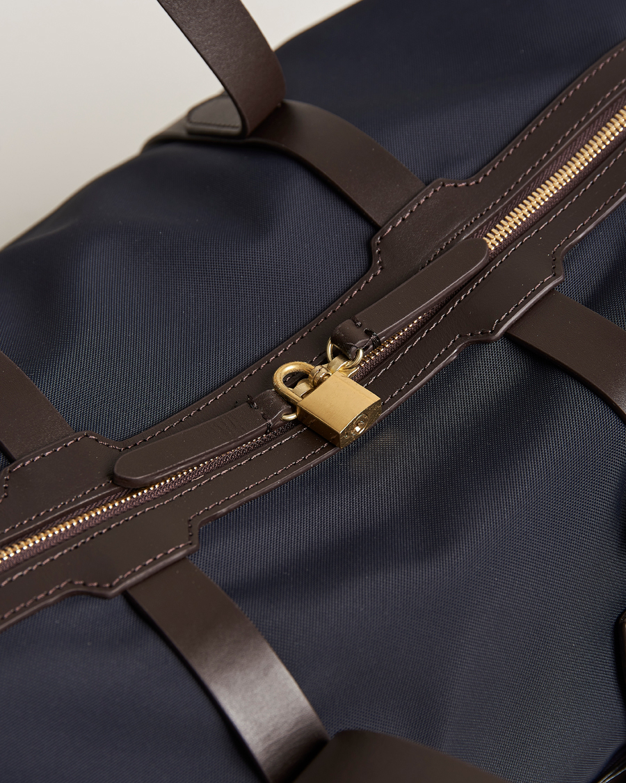 Mismo M/S Avail 48h Nylon Weekendbag Navy/Dark Brown