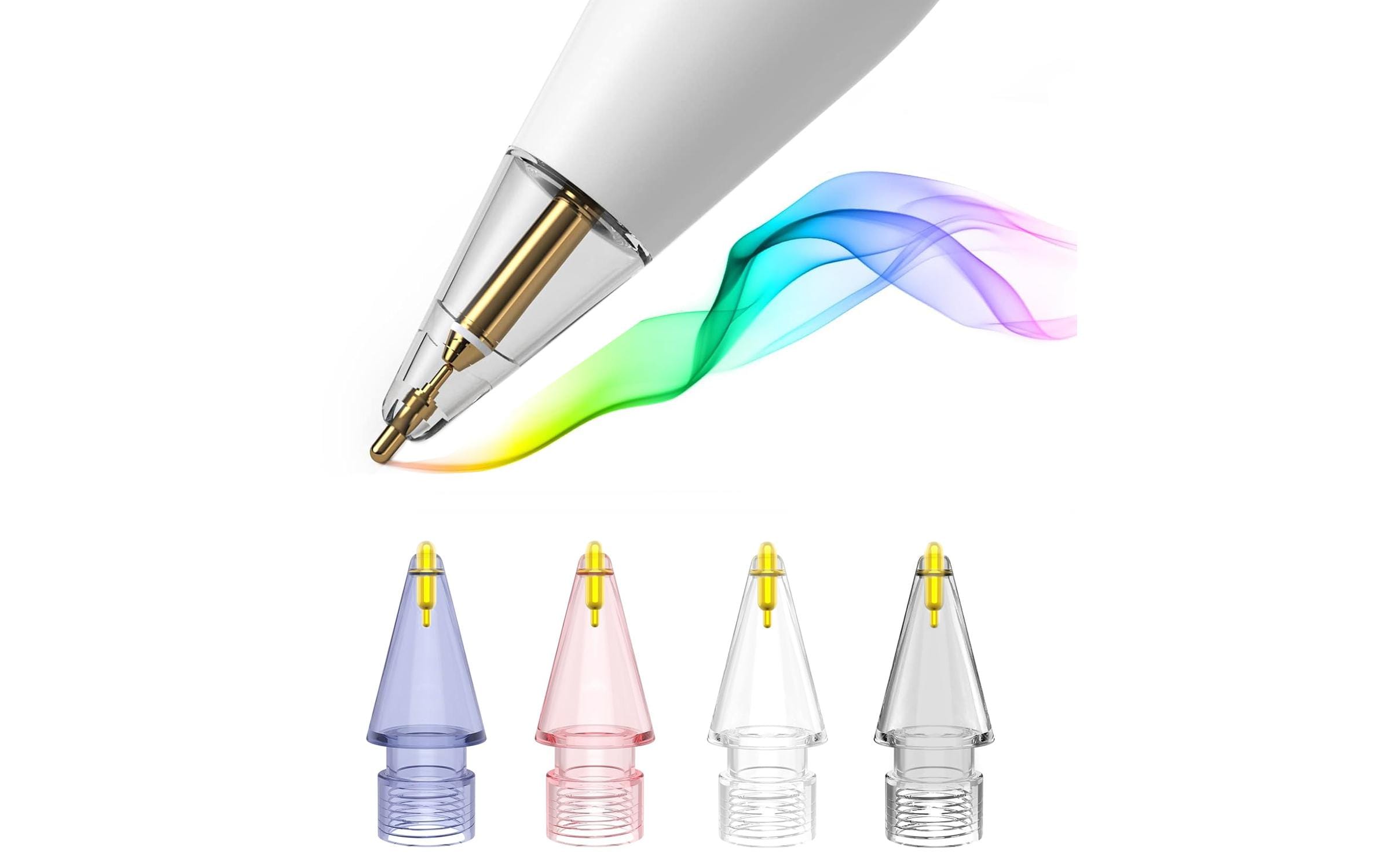 Eingabestiftspitze Ersatzspitzen Lucid 1 StückErsatzspitzen Lucid für Apple Pencil (1.Gen./2.Gen./USB-C/Pro.) 4 Stk. Set