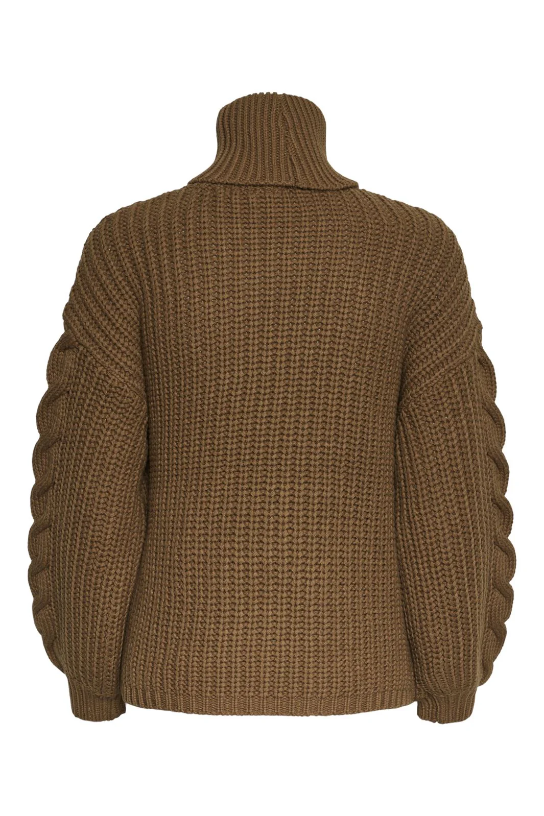Y.A.S Yassanne Ls Knit Rollneck Pullover  tigers eye