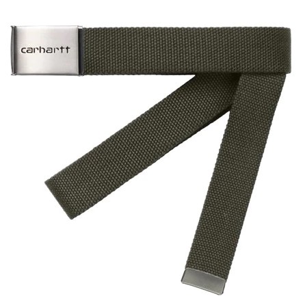 Carhartt WIP Clip Belt Chrome Black