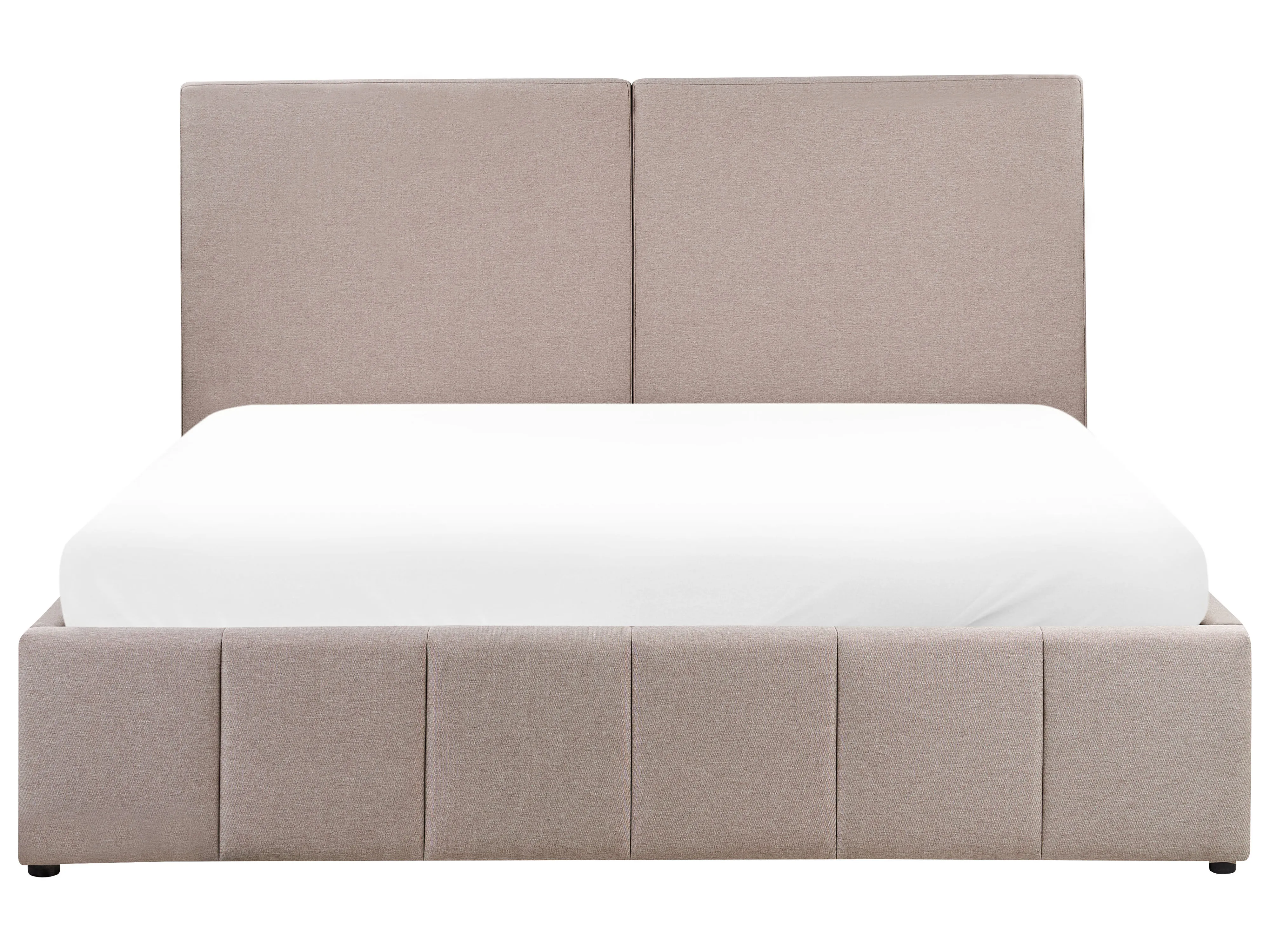 Bed met opbergruimte Stof CASTELNAVET 180 x 200 cm Taupe