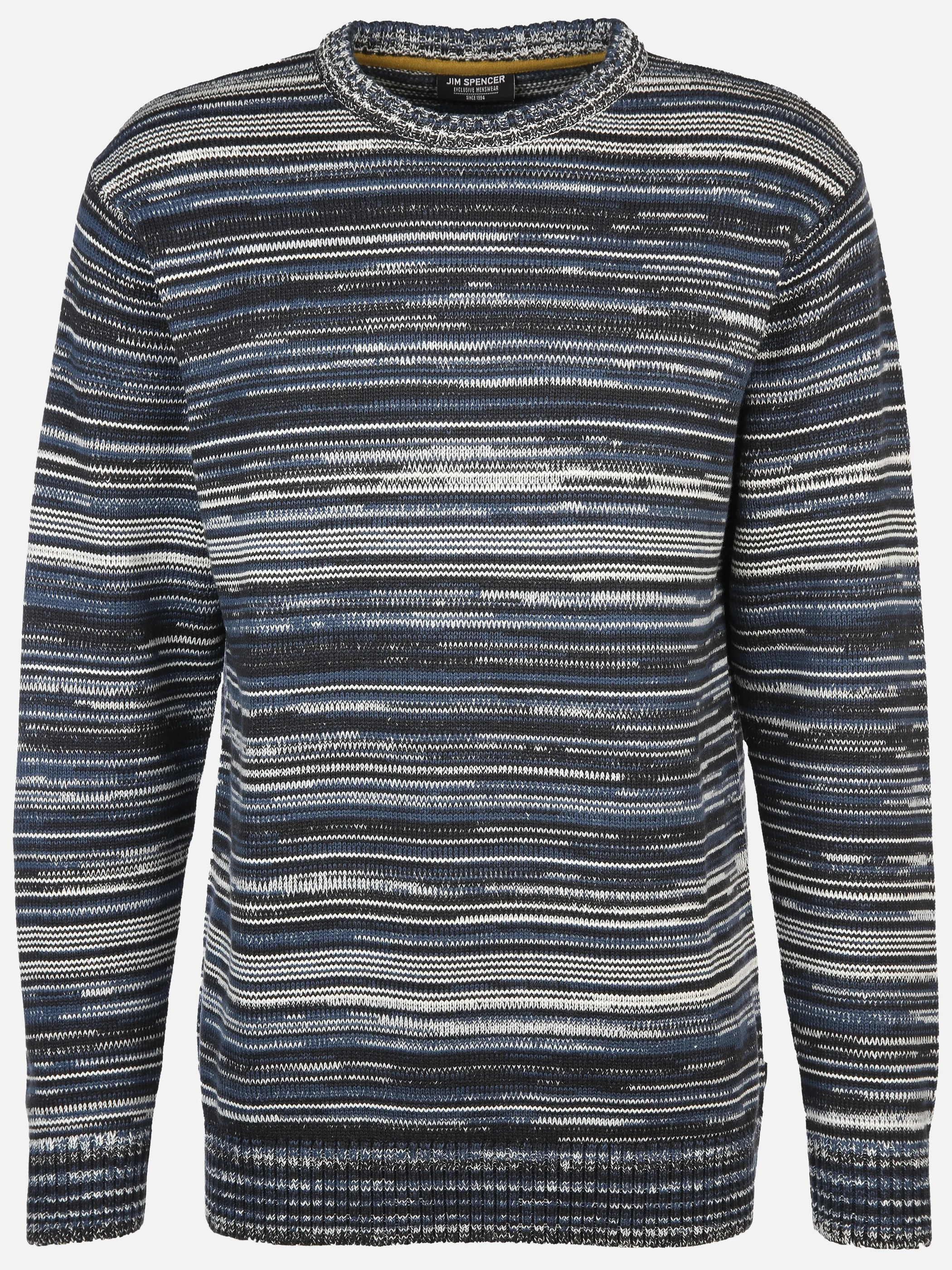 Herren Strickpullover in gestreifter Optik