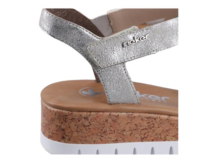 Rieker V4364 aqua/offwhite/fog-silver
