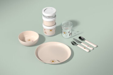 Stapelbare snackbox Mepal Mio 3-delig - Little Dutch - Little Farm