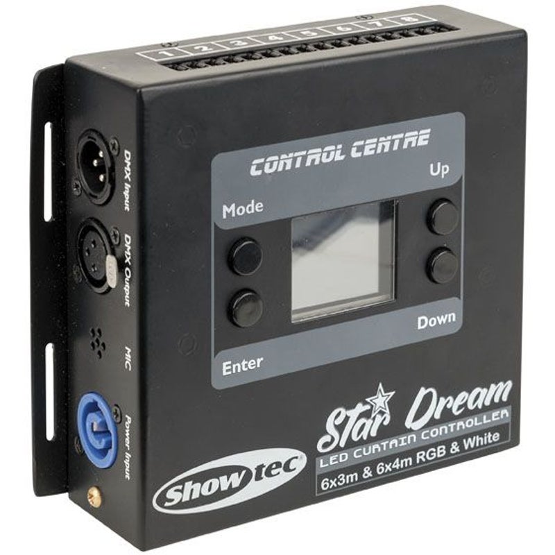Showtec Star Dream 6x4m White LED-gordijn met controller, wit licht