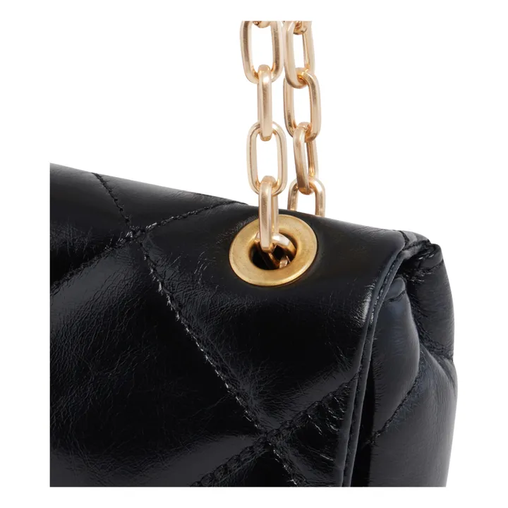 Vanessa Bruno Sac Nano Moon Cuir Craquelé | Noir