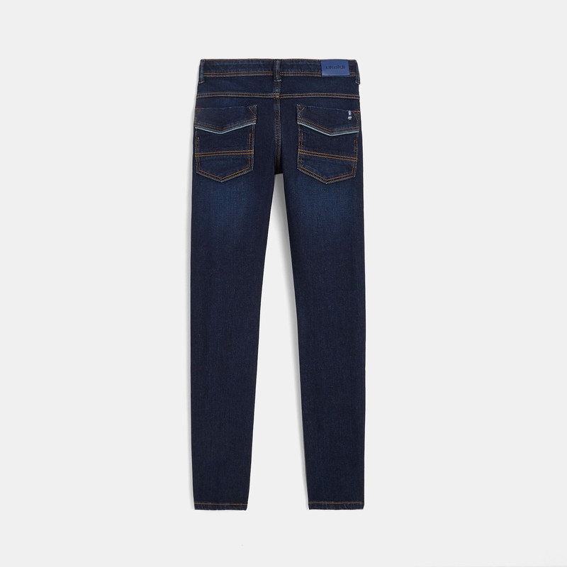 Jean skinny bi-stretch bleu garçon