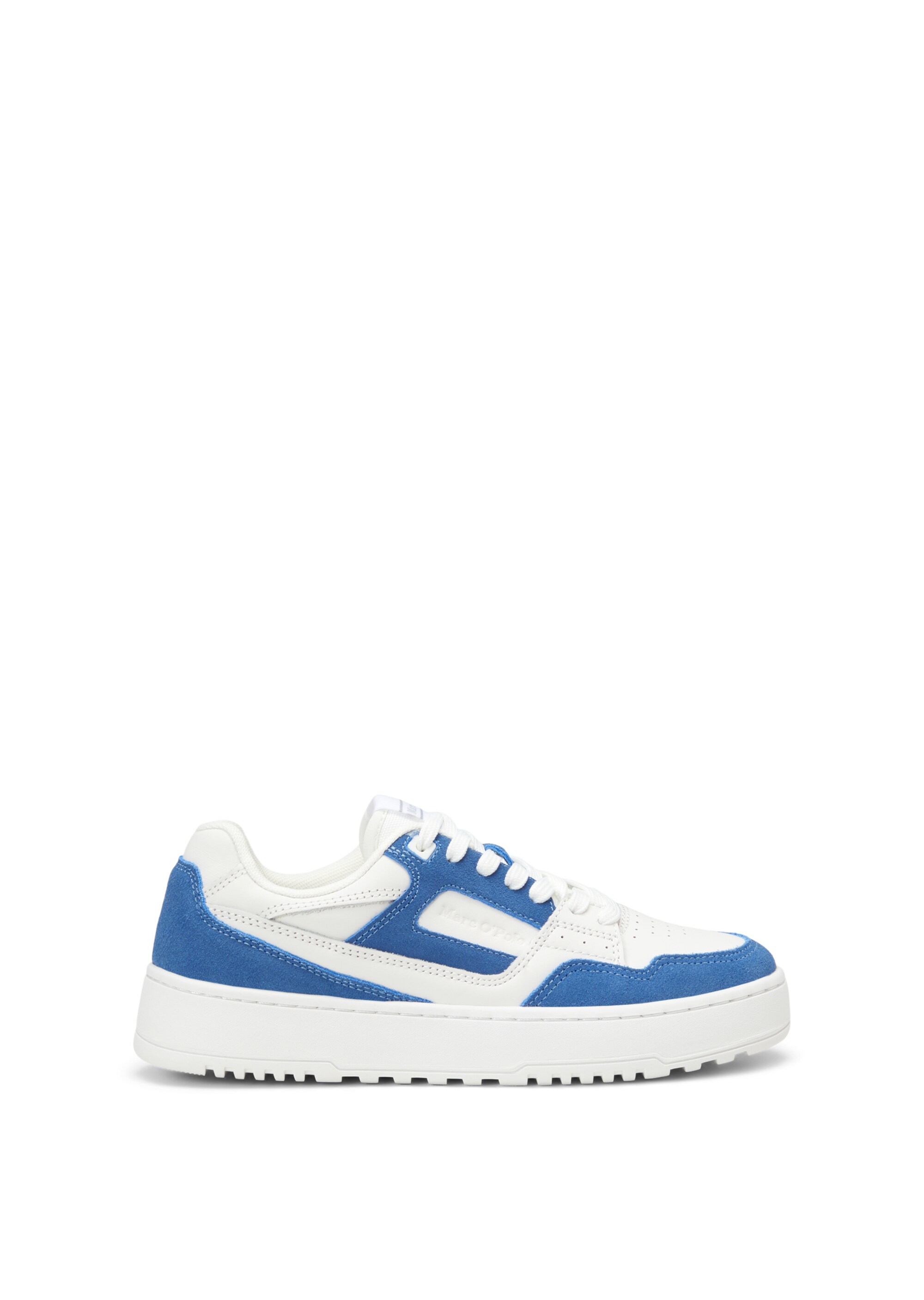Sneaker aus Rindleder-Mix