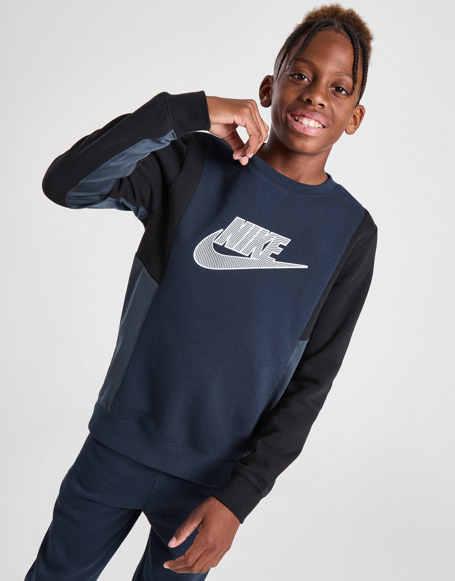 Nike Hybrid Fleece Crew Neck Sweatshirt Junior