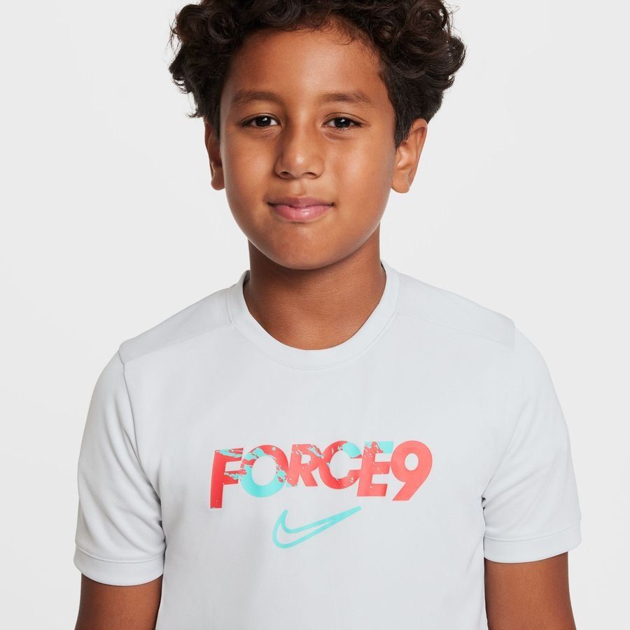 Nike T-shirt d'Entraînement Dri-FIT Academy 25 Erling Haaland Personal Edition - Blanc/Turquoise Enfant