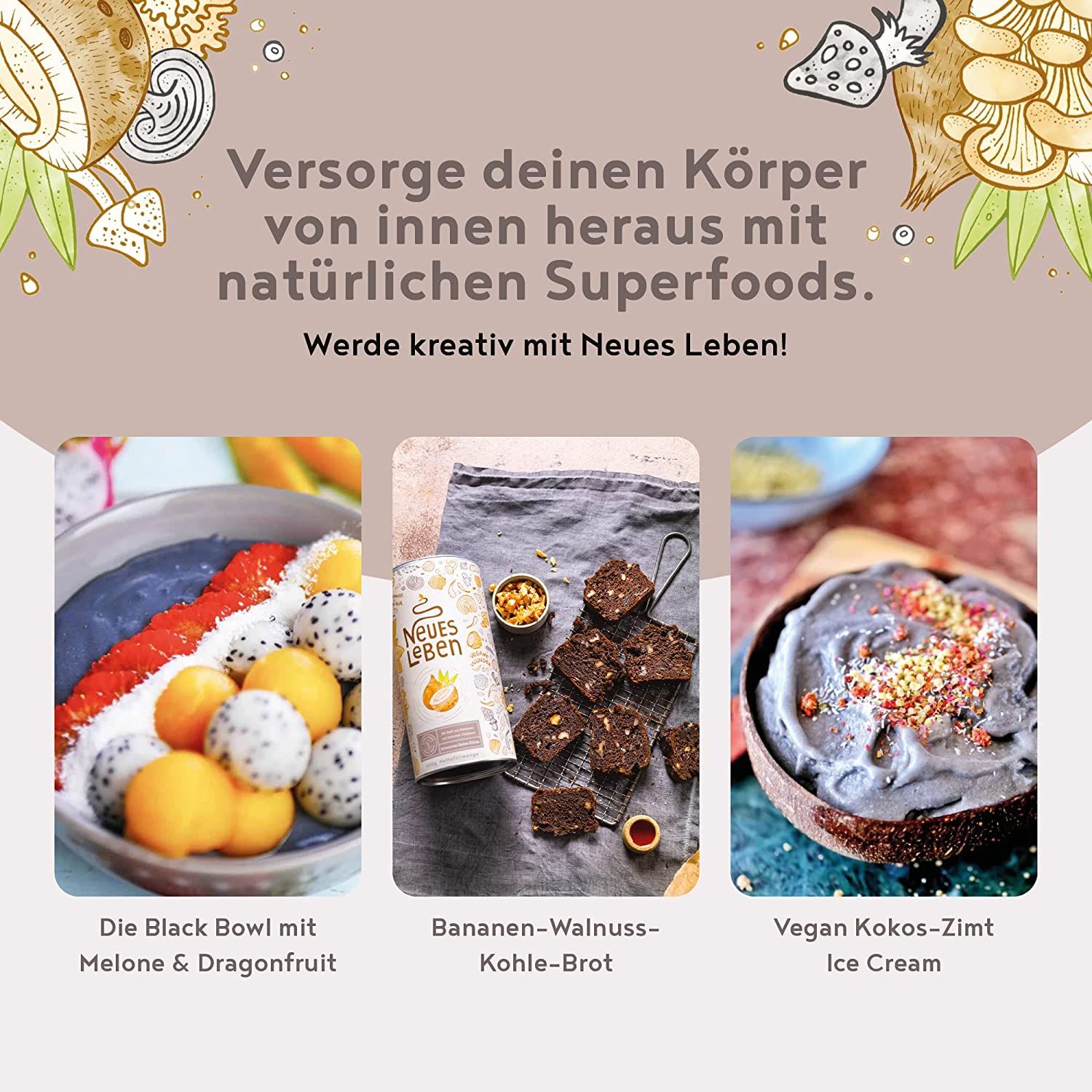 Neues Leben - Schwarzes Detox-Elixier