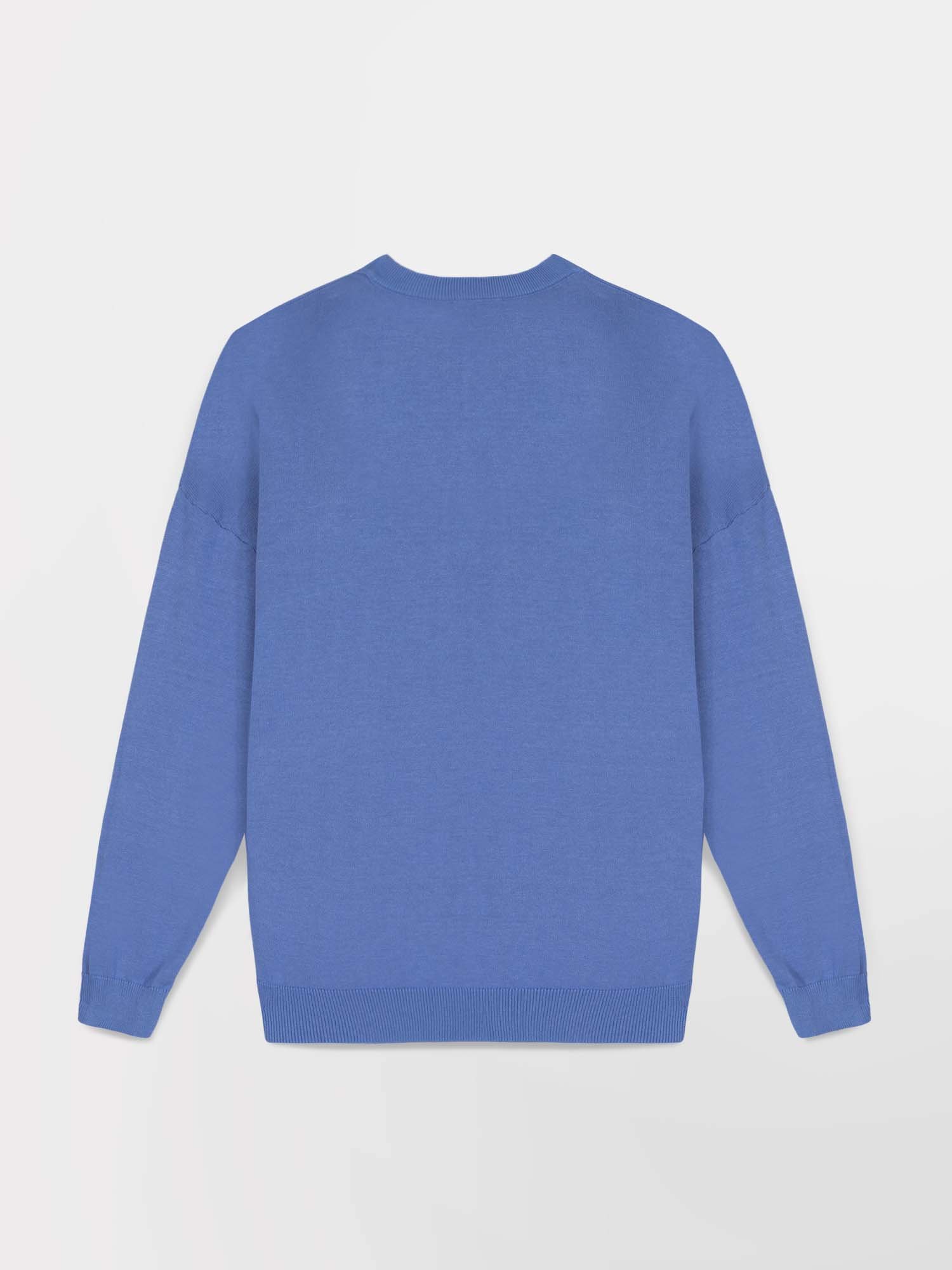 Pull Femme Coton Biologique Bleu