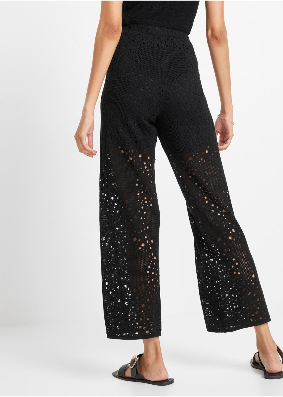 Pantalon en maille taille extensible
