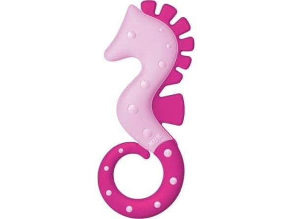 NUK Universal teether sjøhest rosa 3m+ NUK