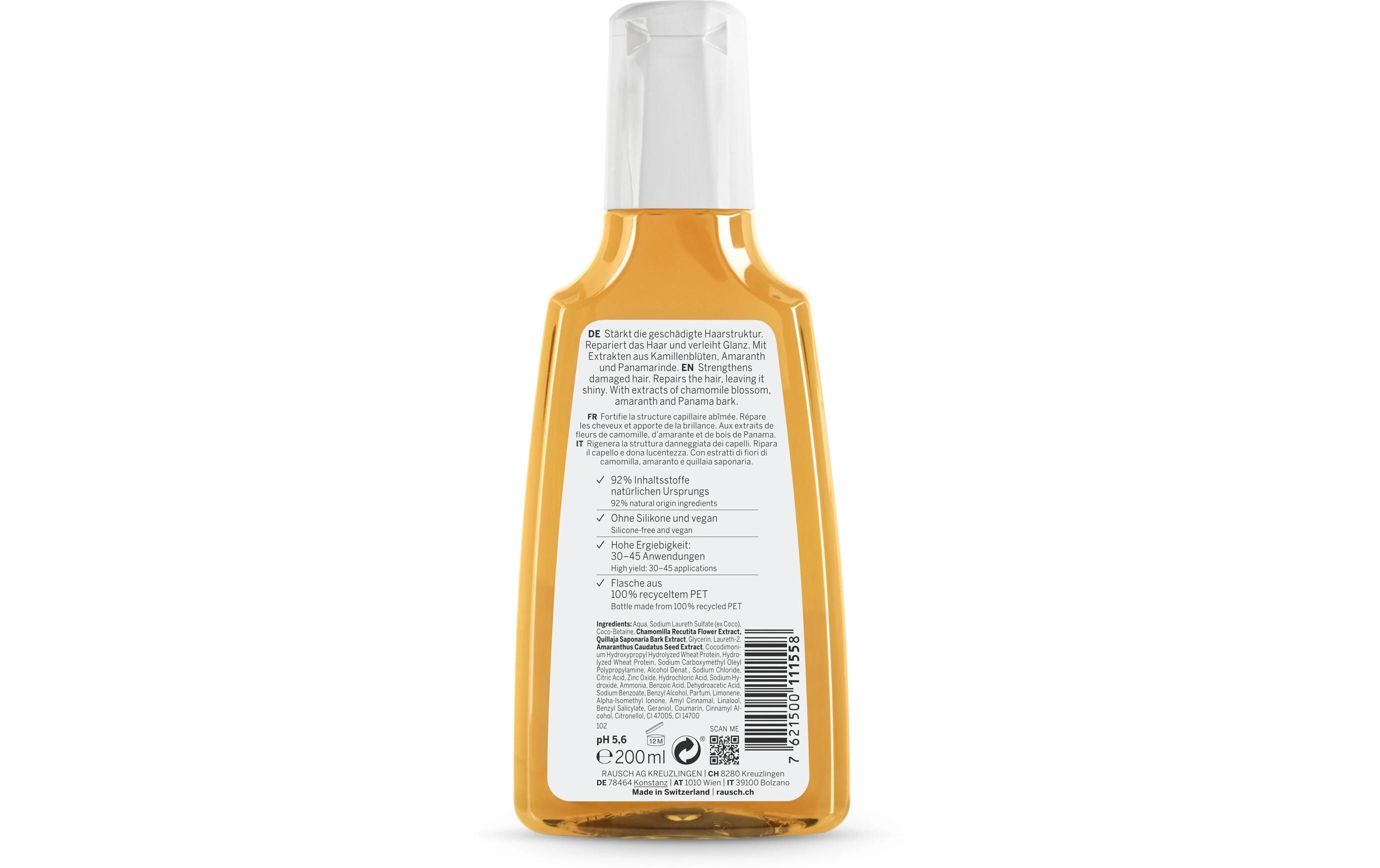 Shampoo Kamille Amaranth Repair 200 mlReparierendes Haarshampoo für strapaziertes Haar