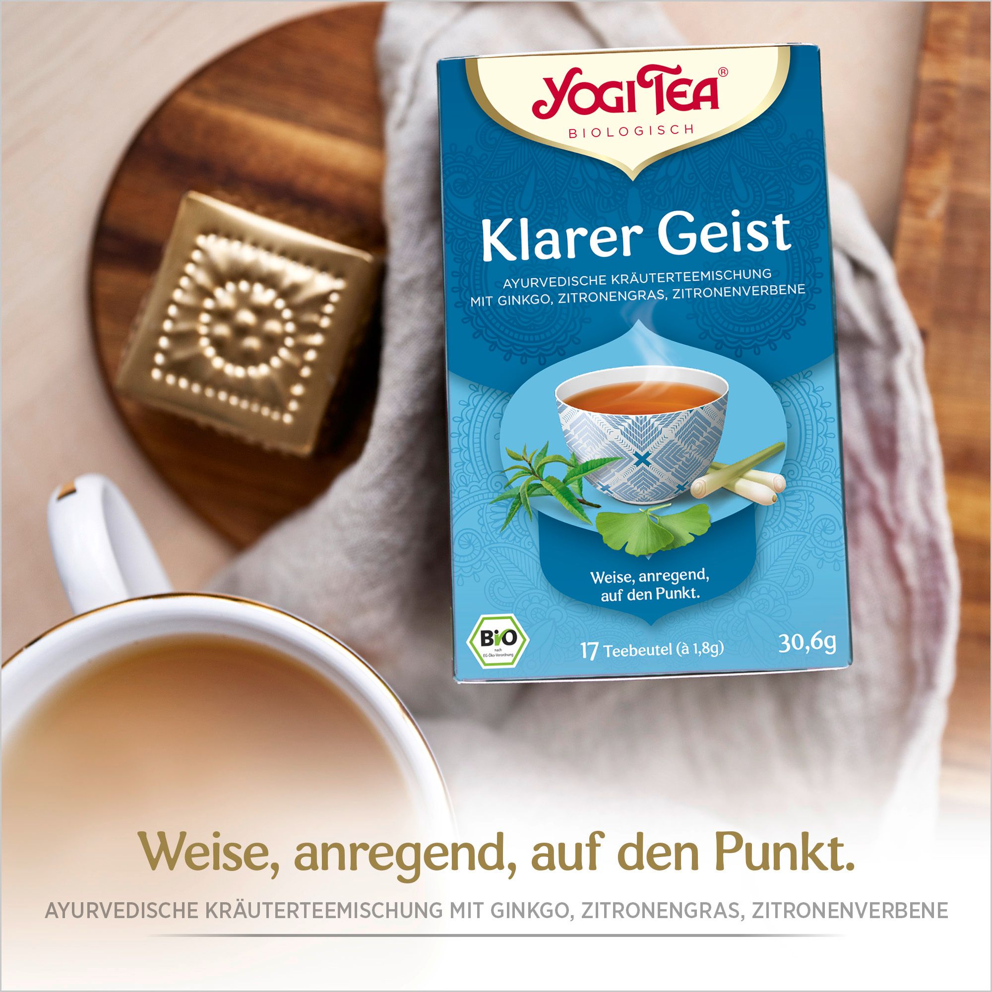 YOGI TEA® Klarer Geist, Bio Kräutertee