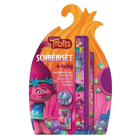Stylex Schreibset DreamWorks Trolls, 4-teilig