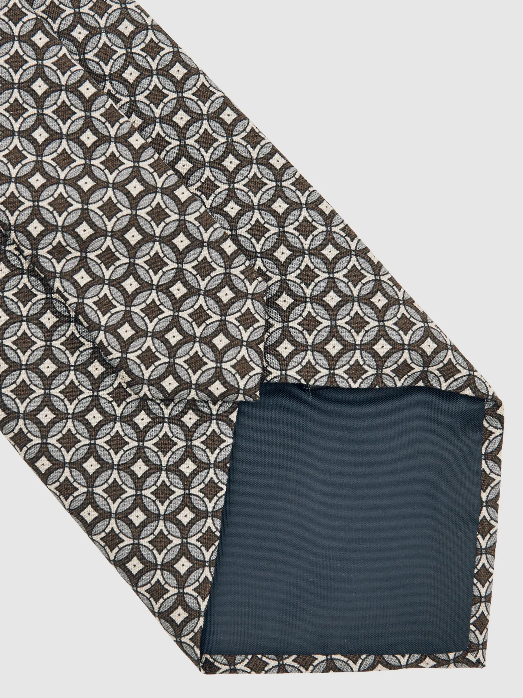 Reiss Palmiro Silk Geometric-Print Tie