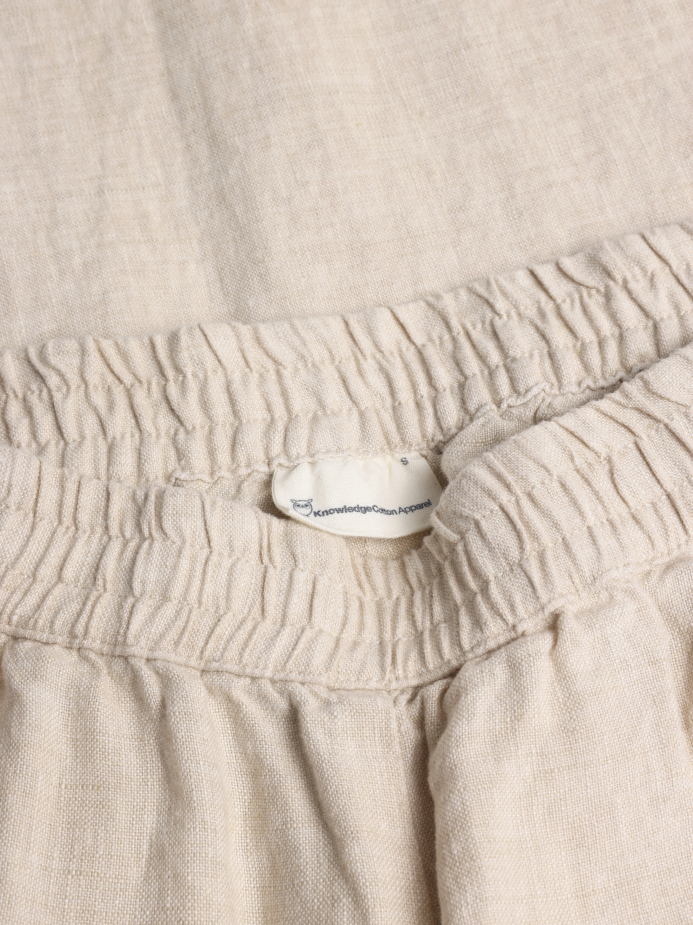 Posey Wide Mid-Rise Linen Pants W