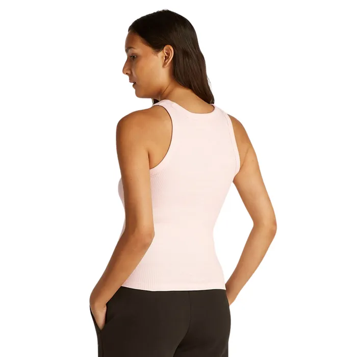 Calvin Klein Woven Label Rib Tanktop Dames