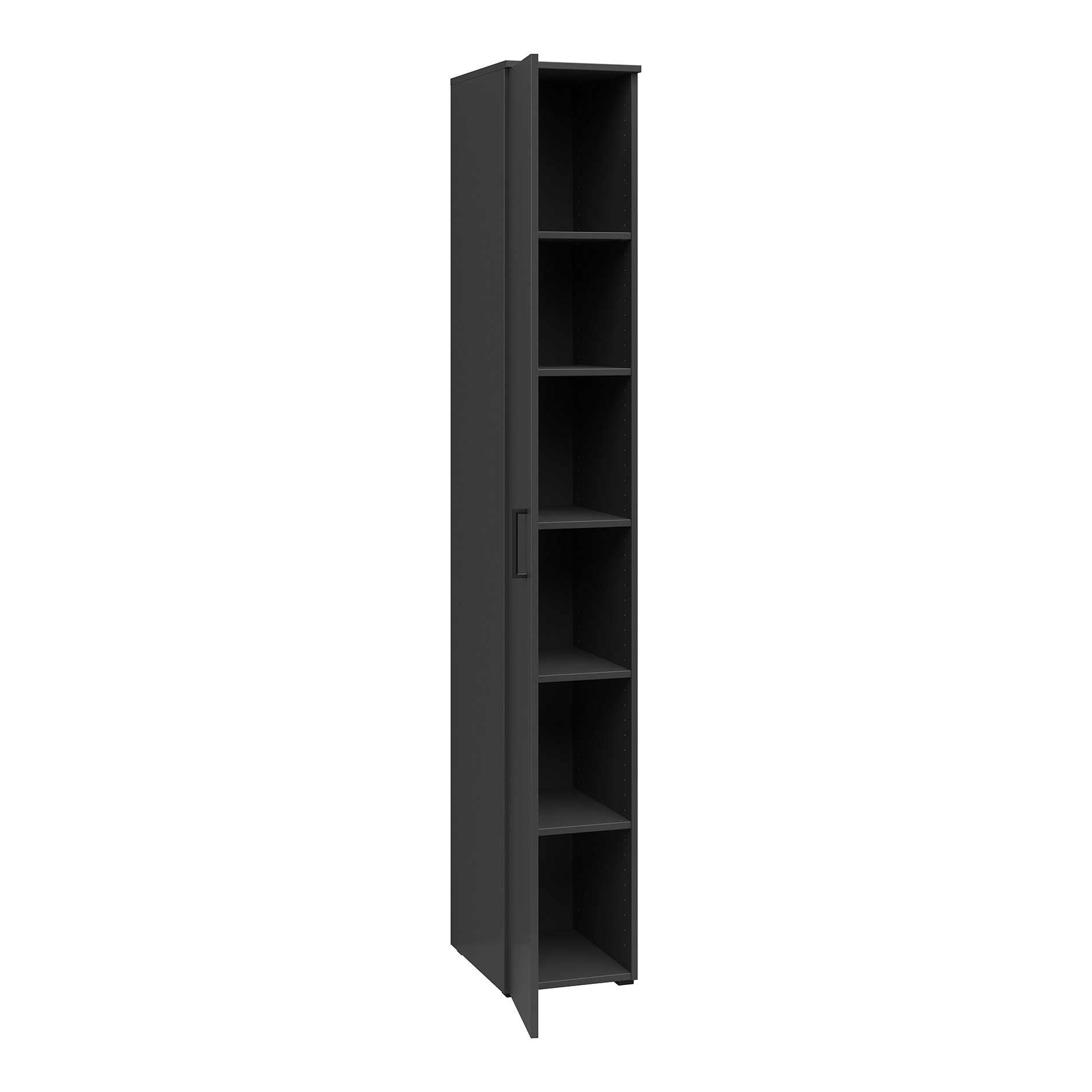 Drehtürenschrank - anthrazit - Breite 30 cm