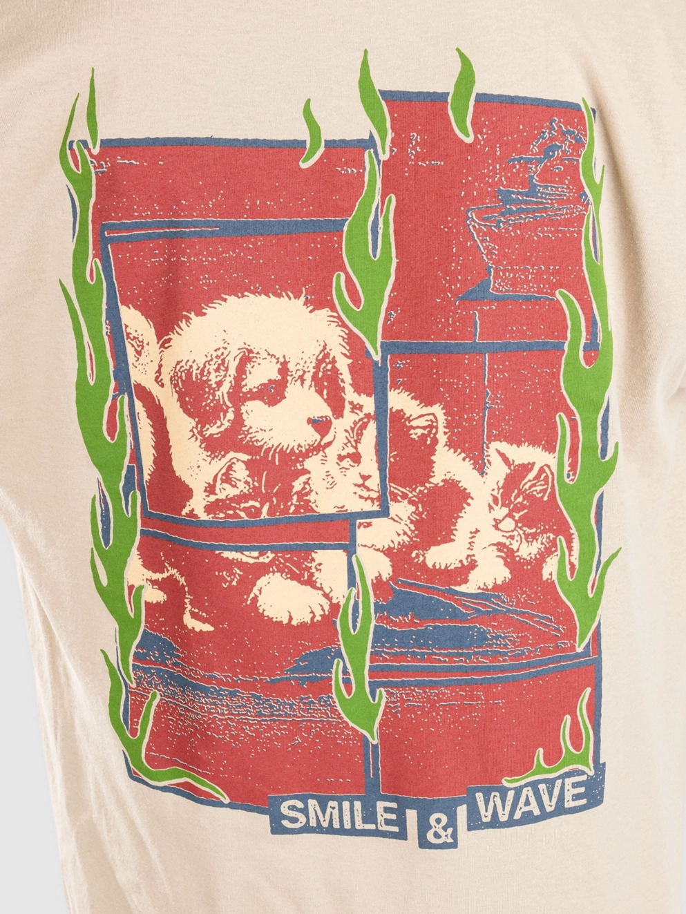 Smile And Wave Companion T-Shirt sand