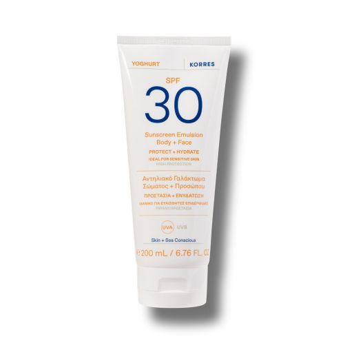 KORRES Yoghurt Sonnenschutz-Emulsion für Gesicht + Körper SPF 30