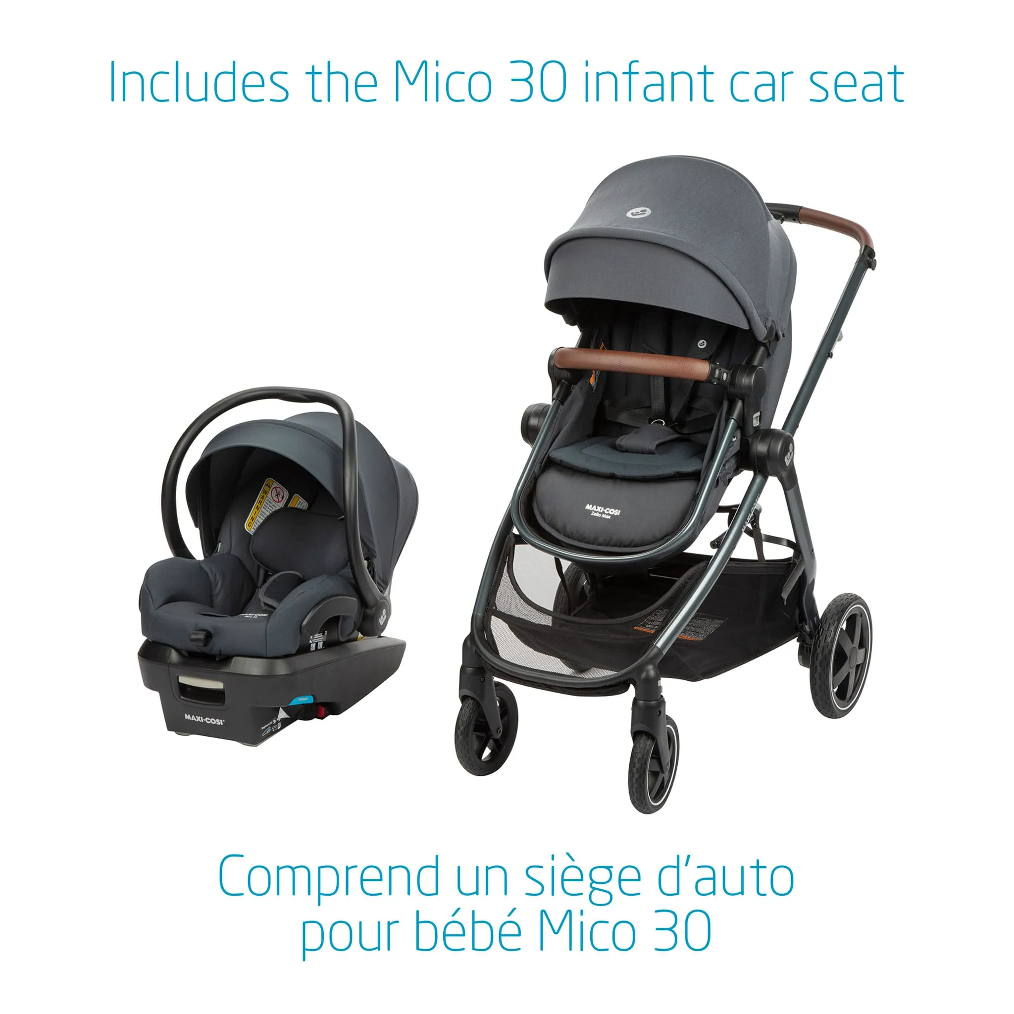Maxi-cosi Système de Voyage Zelia Max - Northem Gris