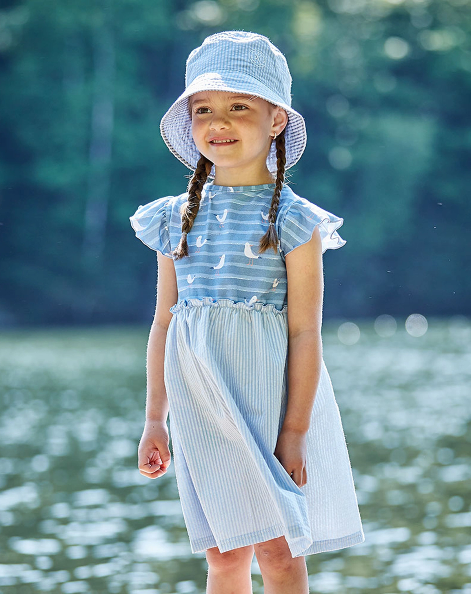 Jerseykleid MÖWEN in hellblau