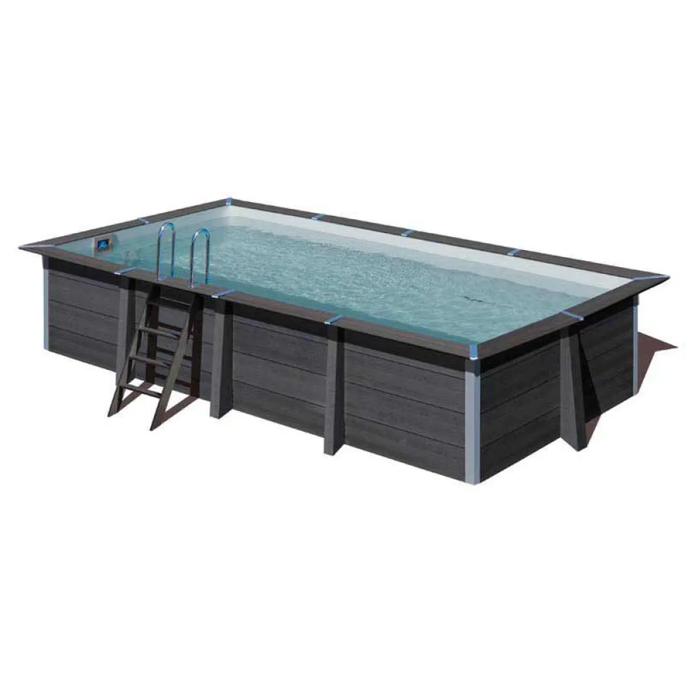 Gre pools Avantgarde 606x326x124 cm Aufstellpool aus Verbundwerkstoff