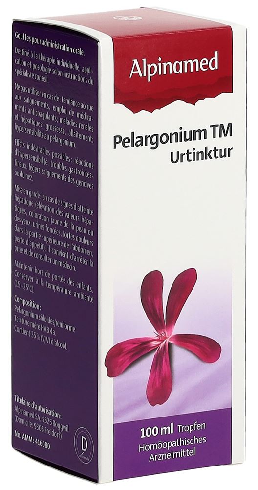 ALPINAMED Pelargonium TM<br>100 ml, Tropfen zum Einnehmen, Flüssigkeit