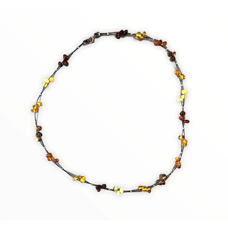 Collier cable ambre