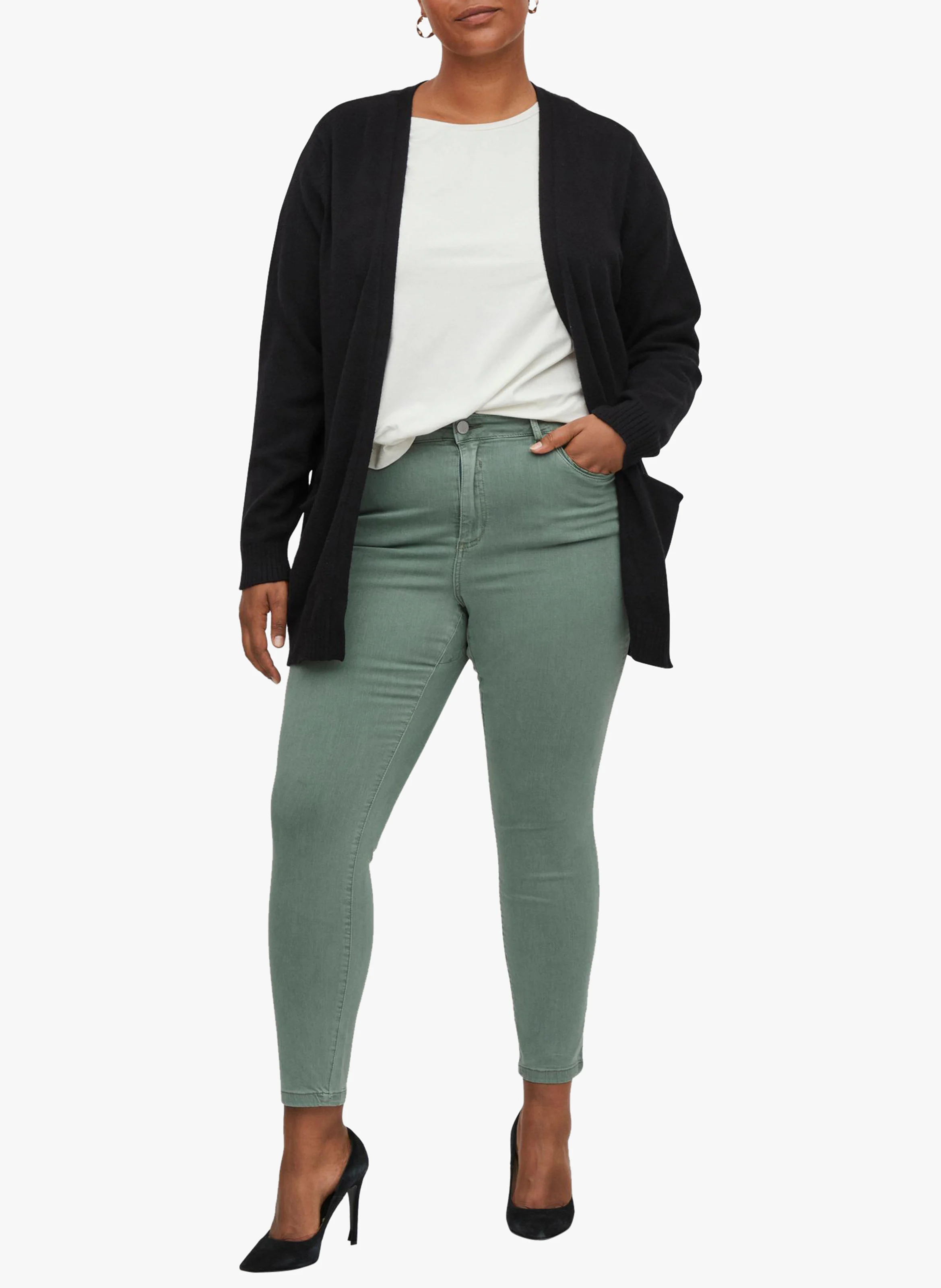 RIL - Cardigan ouvert | Noir
