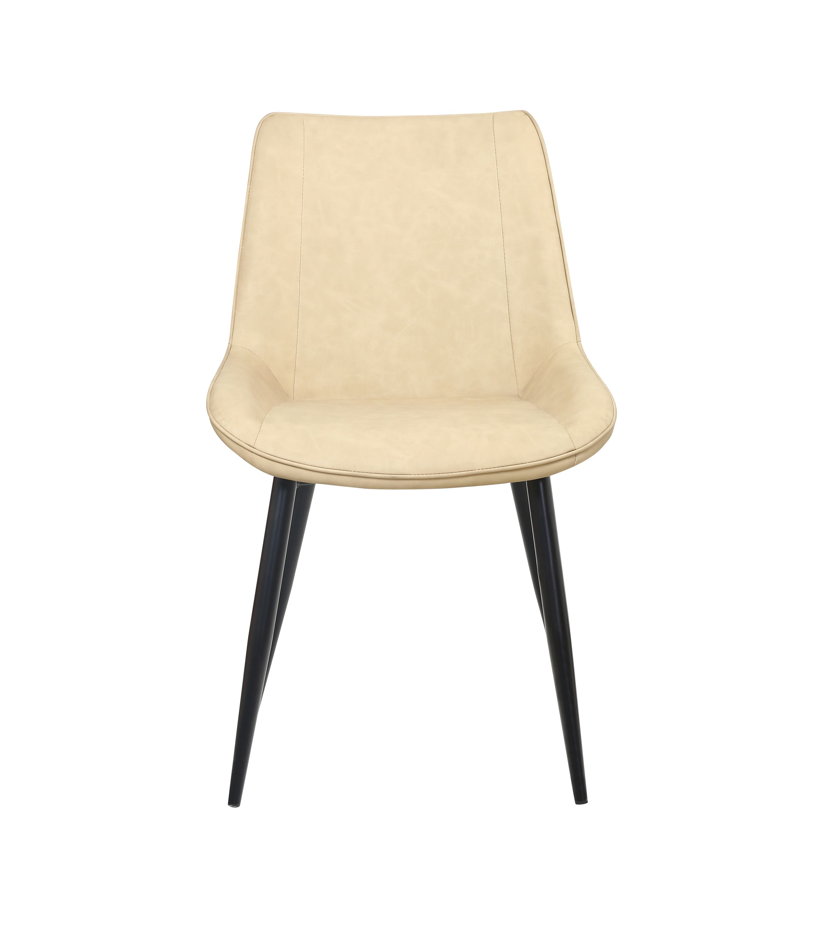 Esszimmerstuhl Leder SAM 2er Set beige