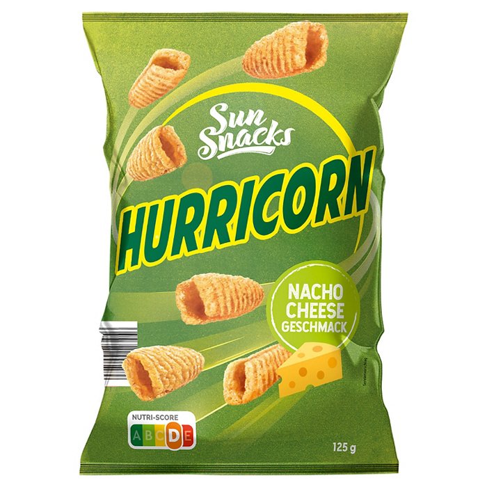 SUNSNACKS Hurricorn 125 g, Nacho Cheese