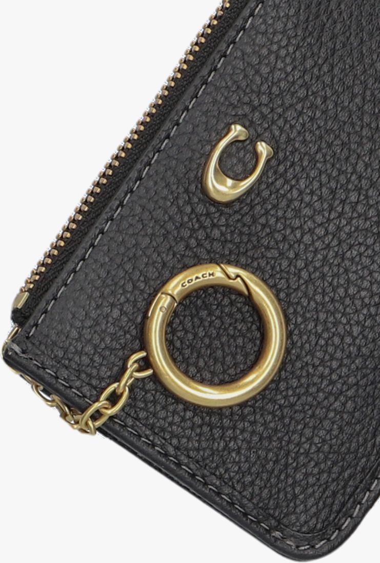 zwarte coach portemonnee essential mini id card case