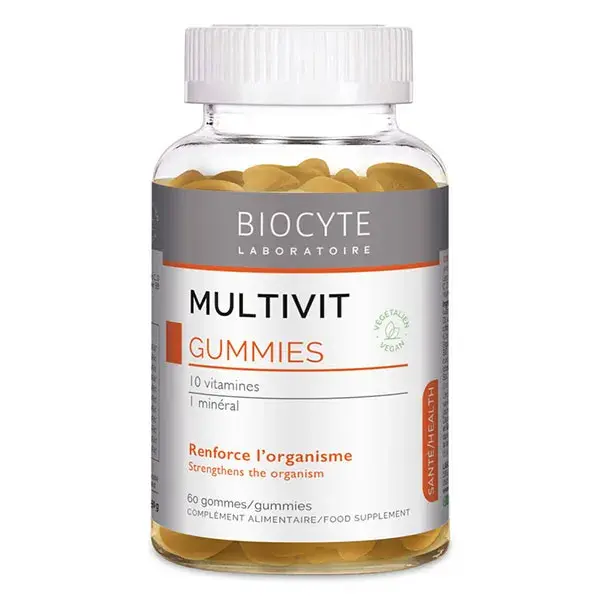 Biocyte Multivit Gummies - Sistema Imunológico, Fadiga, Energia - 60 Gomas
